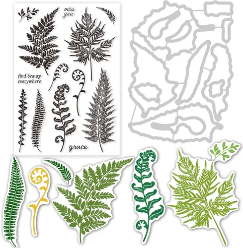 Miniatura 11 de INFUNLY Juego de sellos y troqueles transparentes de animales tropicales – Sello de silicona transparente con forma de animal de león, elefante