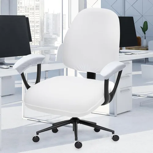 Miniatura 98 de Fundas elásticas para asiento de silla de oficina de escritorio - Funda universal de spandex para silla de computadora - Fundas removibles lavables