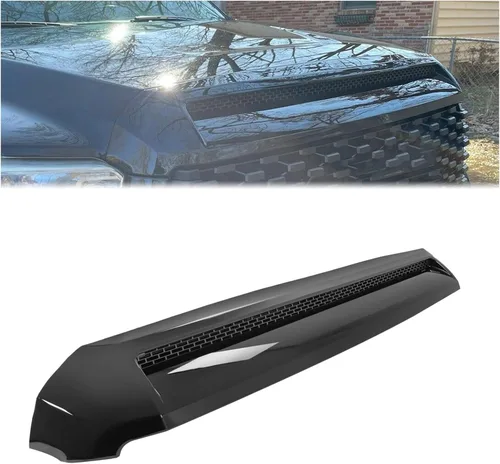 HECASA Toma de Aire del Capó Compatible con Toyota Tundra 2014-2021 Repuesto para 761800C030 TO1231102 REPT133702 Parrilla Delantera Negra Superior