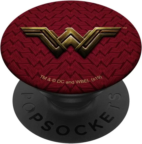 PopSockets Adhesivo PopGrip de la Liga de la Justicia con logotipo de Wonder Woman