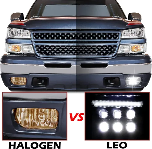 Miniatura 2 de Luz antiniebla LED con DRL para Chevy Silverado 02-06, luces de circulación diurna, montaje de lámpara antiniebla para Chevy Silverado 1500 2500HD