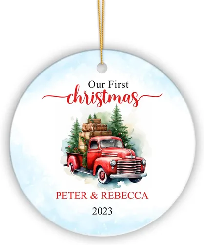Miniatura 17 de Adorno personalizado de primera Navidad para nieta 2023, adorno de unicornio, personalizado para bebé, regalos de nieta, recuerdo de bebé