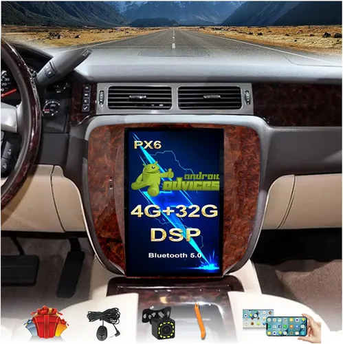 Miniatura 9 de 12.1 pulgadas pantalla vertical coche estéreo Radio navegación GPS para GMC Yukon Sierra Chevrolet Tahoe Suburban Android 4G+64G Car Play Auto