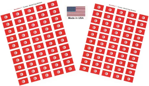 Miniatura 273 de 100 calcomanías de la bandera de Alaska; 1.5" x 1" hechas en Estados Unidos, calcomanías autoadhesivas de la bandera del estado para álbumes