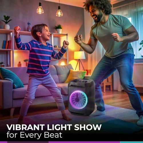 Miniatura 4 de Philips Altavoz Bluetooth para fiestas, refuerzo dinámico de bajos, Bluetooth y entrada auxiliar, entrada de micrófono, emparejamiento inalámbrico