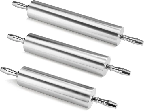 Miniatura 4 de New Star Foodservice 37500 Rodillo de aluminio extra resistente para restaurante, 13 pulgadas, color plateado