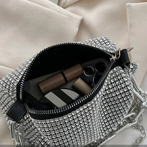 Miniatura 5 de Bolso de hombro para mujer, bolso cruzado de noche para mujer, fiesta, boda, compras, viajes, cartera Negro