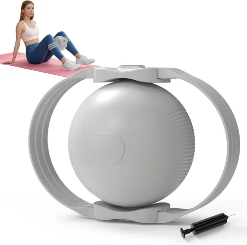 HOTSWEAT Maestro de muslos, ejercitador interno del muslo, entrenador de muslos Kegel para mujeres con resistencia ajustable, equipo de Gris