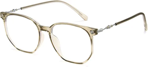 Miniatura 11 de Cyxus Retro Lentes Azules para Hombre - Lentes Cuadrados TR90 con Marco de Metal Blowline, Elegantes y Modernos para Trabajo Diario en Computadora