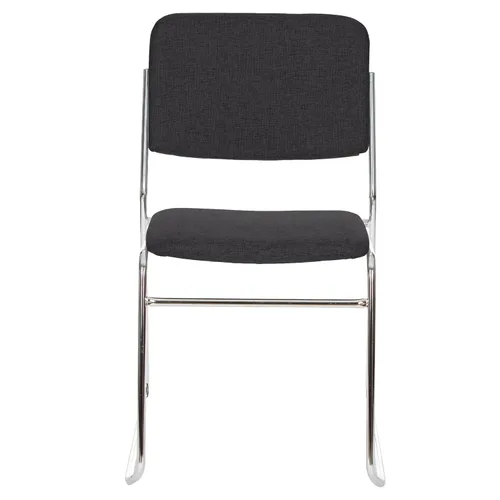 Miniatura 6 de OEF Furnishings OEF8660/2 Silla apilable acolchada de tela de grado comercial (negro, paquete de 2)