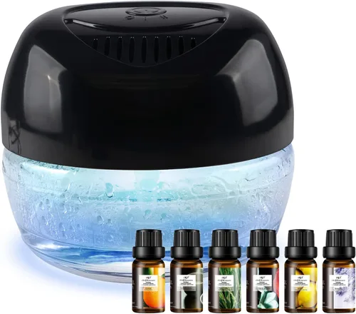 Lavadora de aire purificadora a base de agua, revitalizador con 6 luces de colores, además de lavanda, naranja, citronela, limón, respira