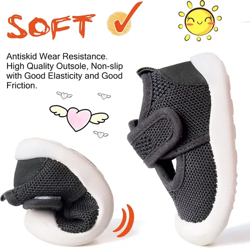 Miniatura 3 de Zapatos para bebés de 1 a 4 años, zapatos para niños pequeños, zapatos para niños y niñas, suela suave, tela de algodón antideslizante, malla