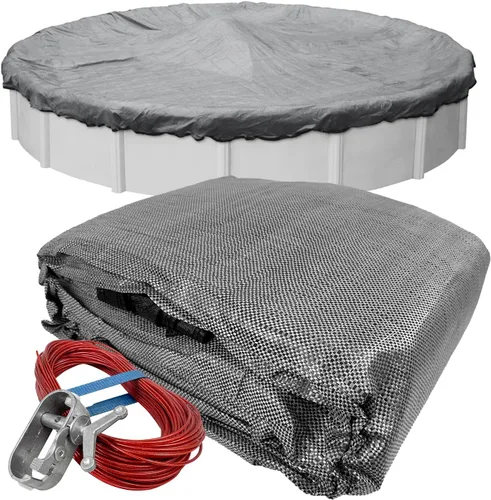 Robelle 3733-4 - Cubierta superior de invierno para piscinas sobre el suelo redondas de 33 pies