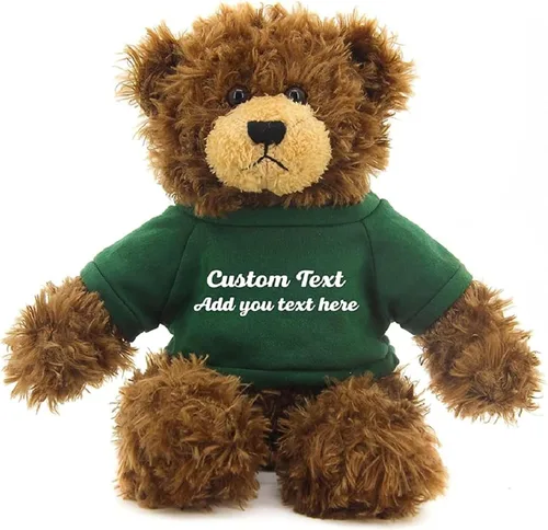 Miniatura 13 de Oso Brandon de chocolate personalizado – Juguete de peluche personalizado de 12 pulgadas – Regalo perfecto de oso personalizado para graduación, San