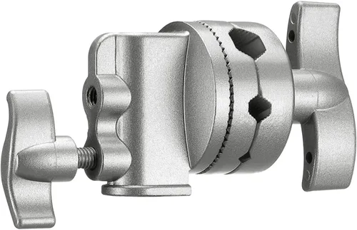 Miniatura 8 de NEEWER Cabezal de bola giratorio de alta carga multifunción de 2.5 in para soporte de luz, equipo de fotografía de brazo de jirafa con tubo de 1/2
