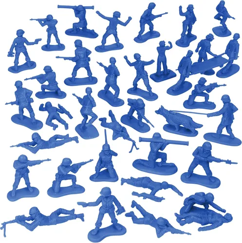 Miniatura 5 de BMC - Figuras de plástico para mujer, 36 unidades, color azul, fabricadas en Estados Unidos