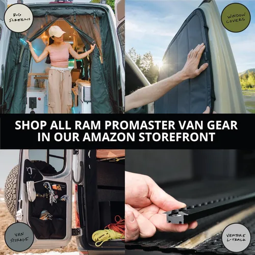 Miniatura 6 de VanEssential Cierre Magnético con Malla para Puerta Corredera Diseñado para Ram Promaster Van
