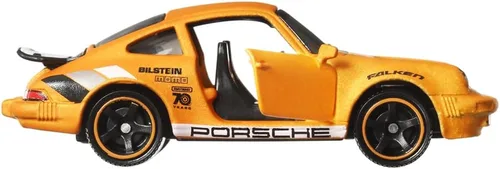 Miniatura 6 de Matchbox Moving Parts - Vehículo fundido a presión de 70 años de edición especial, HMV12 ~ Inspirado en el Porsche 911 Turbo de 1980 ~ 1/5 naranja