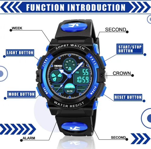 Miniatura 2 de Dodosky Juguetes para niños de 5 a 12 años LED de 1640ft relojes deportivos digitales impermeables para niños regalos de cumpleaños regalos