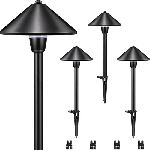 SUNVIE Luces LED de bajo voltaje para camino, 3 W, 3000 K, iluminación de camino, 12-24 V, luces de paisaje de bajo voltaje, IP65, impermeables, de