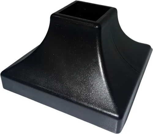 Miniatura 7 de Faldón de poste entrelazado de 1 pulgada, cubierta de base de poste de cubierta, brida de poste, 3.5 x 3.5 pulgadas para placa base de 4 pulgadas