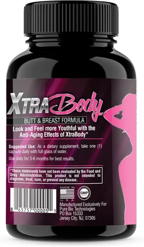 Miniatura 2 de XtraBody - Suplemento para mejorar los glúteos y agrandar los senos - Potenciador de estrógeno - Aumenta las curvas naturales, reduce los síntomas