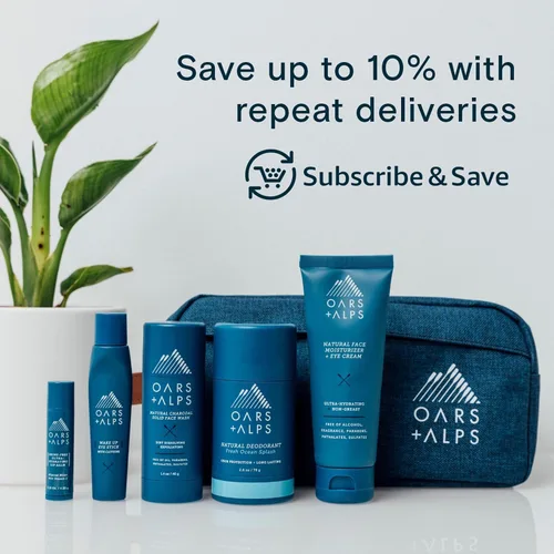 Miniatura 9 de Oars + Alps Crema de afeitar calmante para hombre, probada por dermatólogos e infundida con aloe y aceite de coco, aroma fresco de salpicaduras