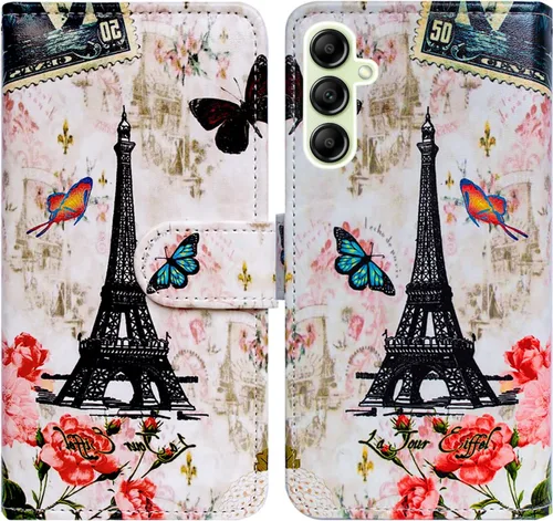Miniatura 20 de Bcov Funda para Galaxy A14 5G, diseño de pájaro negro y verde con tapa para teléfono con ranura para tarjeta y soporte para Samsung Galaxy A14 5G