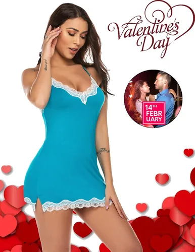 Miniatura 4 de Avidlove - Ropa de dormir sexy para mujer camisón de algodón para mujer lencería para mujer
