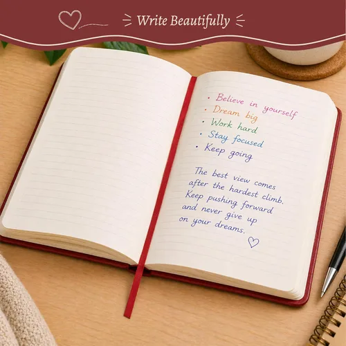 Miniatura 4 de WORLD TRAVELER Cuaderno de diario – 5 x 7 pulgadas, 256 páginas rayadas, de piel sintética, con forro en blanco, cuadernos de tapa dura para diario