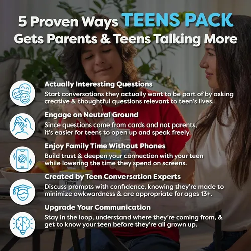 Miniatura 2 de 200 tarjetas de conversación para adolescentes: preguntas profundas para generar confianza, estimular la autoexpresión y fortalecer los lazos
