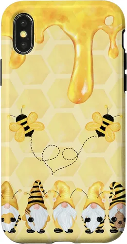 Miniatura 5 de Carcasa divertida para iPhone 16 con diseño de gnomos de abejorros para Halloween