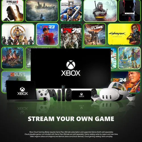 Miniatura 5 de Xbox Wireless Controller (2025) Carbon Black + Fire TV Stick 4K Game Pass Ultimate 1 Month - Gaming Bundle, Windows, Mobile & Smart TVs