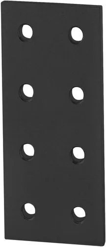 8020, 4165, serie 10, soporte de placa plana rectangular de aluminio de 8 agujeros, soporte de conector de montaje recto para extrusión de aluminio