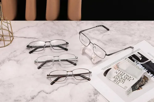 Miniatura 6 de 4 Pack Reading Glasses for Men, Computer Readers with Spring Hinge, Anti UV Ray/Eye Strain/Glare