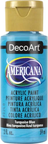 DecoArt Americana - Pintura acrílica, 2 onzas, azul turquesa