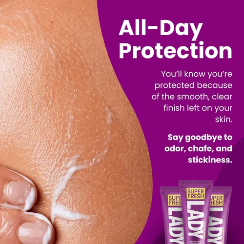 Miniatura 4 de Loción desodorante Super Fresh Lady Parts Clear protección para los senos, las partes íntimas, la entrepierna y la parte interior del muslo