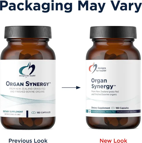 Miniatura 3 de Designs for Health Organ Synergy - Suplementos de órganos bovinos - 100% órganos de carne de res alimentados con pasto con hígado, corazón
