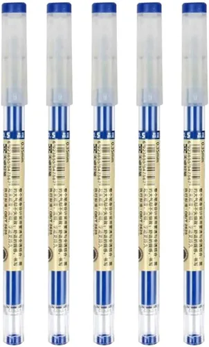 Miniatura 10 de sencoo Paquete de 5 bolígrafos de tinta de gel negro bolígrafos de punta extra fina bolígrafo 0.020 in negro para oficina escuela estudiantes