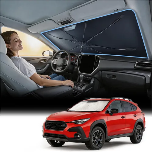 Miniatura 64 de Nmoiss [Escudo térmico con revestimiento de vinilo] Parasol para parabrisas personalizado para Mazda 3, protege el automóvil de los rayos solares