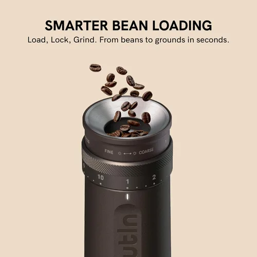 Miniatura 4 de OutIn Fino - Molinillo de café eléctrico portátil, molinillo de granos de café ajustable con 28 ajustes de molienda precisos, molinillo de café