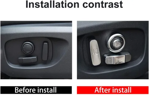 Miniatura 2 de YIWANG 4 piezas de accesorios de cubierta de botón de ajuste de asiento para Land Rover Range Rover Sport, Evoque, RangeRover Vogue 2016-2019