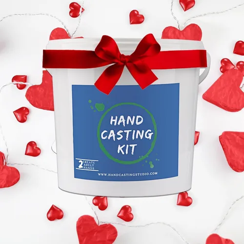 Miniatura 9 de Kit de fundición a mano familiar para parejas y kit de moldeo manual para parejas para actividades navideñas, kits de moldes de mano para adultos