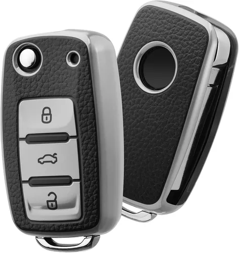 ELOHEI para VW Funda para Llavero, Protección Completa de 361 Grados de TPU Suave Premium para VW Volkswagen Jetta, Beetle, Tiguan, Passat, Golf