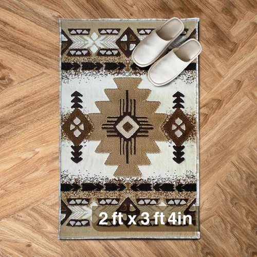 Miniatura 86 de YHSF South West - alfombra estilo nativo americano del suroeste C318 - fácil de limpiar, gruesa, suave, duradera, alfombra inspirada en tribus