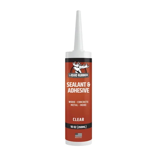 Liquid Rubber Caulk - Adhesivo de silicona híbrida y sellador protector, transparente, 1 paquete