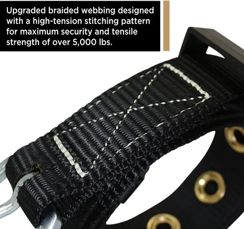 Miniatura 4 de AFP Tongue Buckle Body Harness, Heavy-Duty Tool Safety Belt, Construction Fall-Protection (OSHA/ANSI)