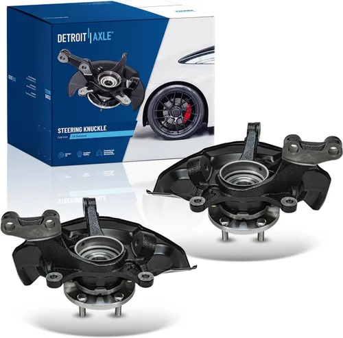 Miniatura 9 de Detroit Axle - Kit de nudillos traseros izquierdo FWD para Hyundai Santa Fe 2007-2009 Veracruz 2007-2012, reemplazo del conjunto de cojinete