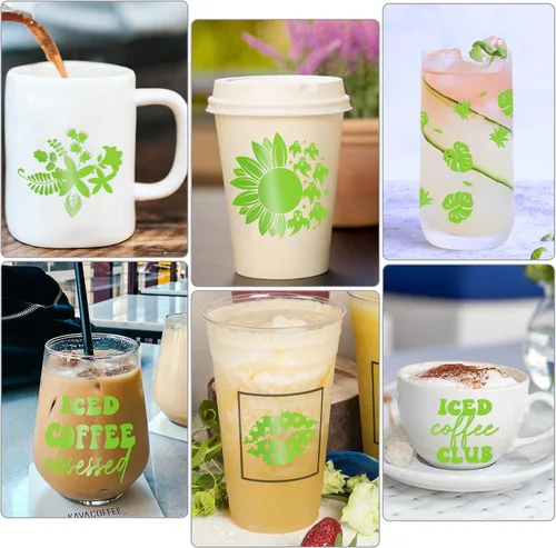 Miniatura 4 de VINYL FROG Rollo de vinilo adhesivo verde lima de 12 pulgadas x 10 pies, vinilo permanente verde mate para decoración del hogar, taza, automóvil