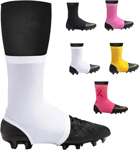 Spats - Fundas para tacos de fútbol, fundas para tacos juveniles, fundas para tacos de bicicleta, fundas para tacos de fútbol que mantienen la Blanco